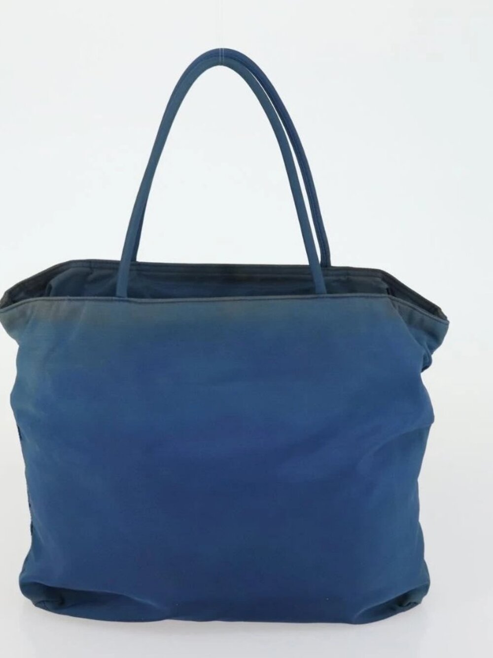 PRADA Tote Bag Nylon 2 Set Blue Beige Auth 157189 - Picture 9 of 16